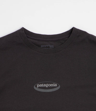 Patagonia 95 Oval Logo T-Shirt - Ink Black