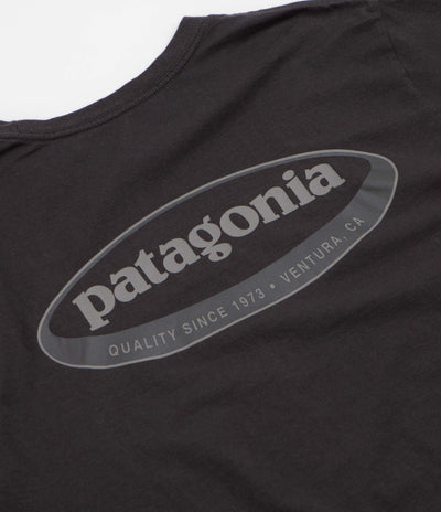Patagonia 95 Oval Logo T-Shirt - Ink Black