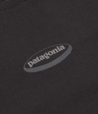 Patagonia 95 Oval Logo T-Shirt - Ink Black