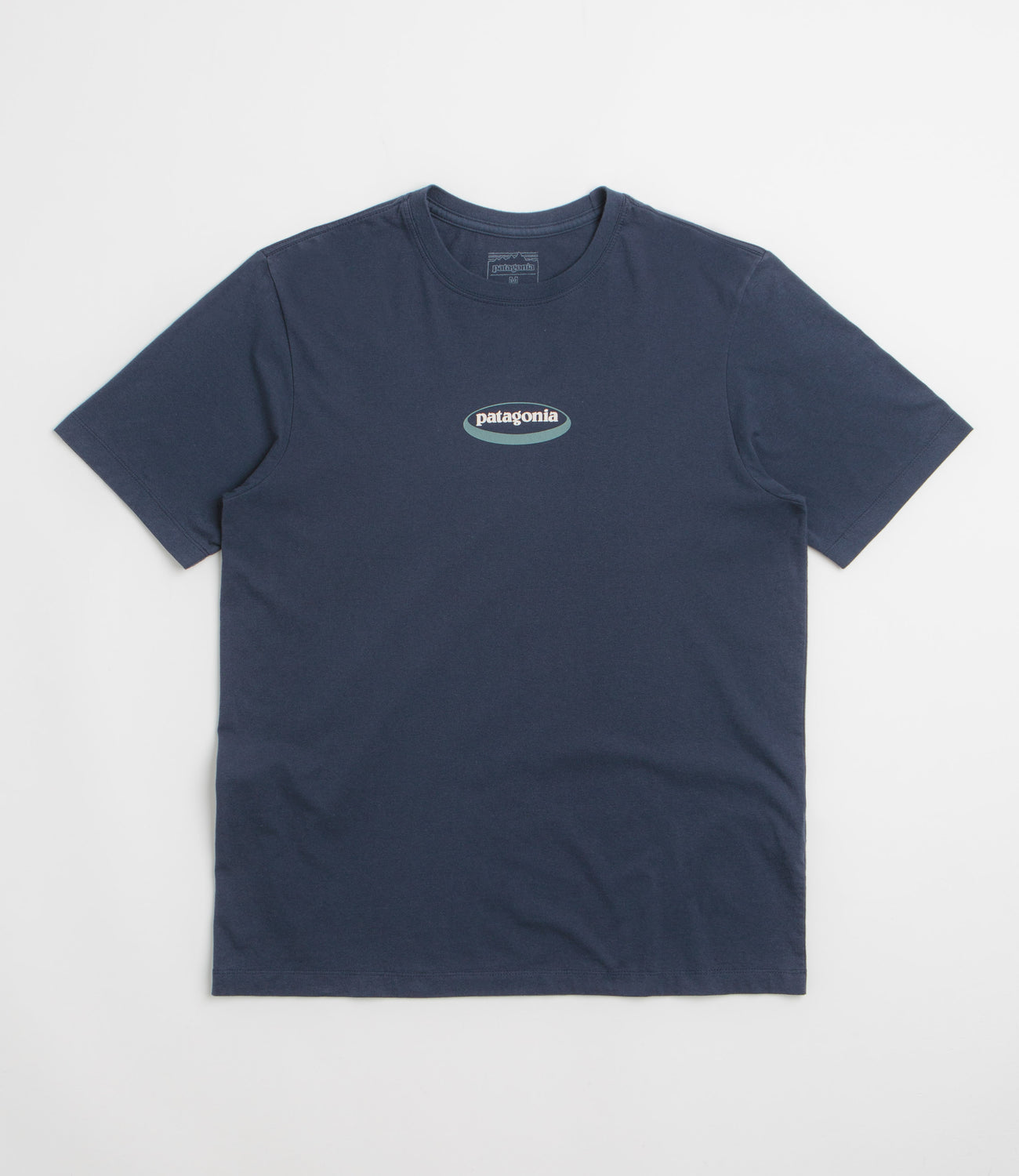 Patagonia 95 Oval Logo T-Shirt - New Navy: Kaleido | flatspot