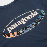 Patagonia 95 Oval Logo T-Shirt - New Navy: Kaleido thumbnail