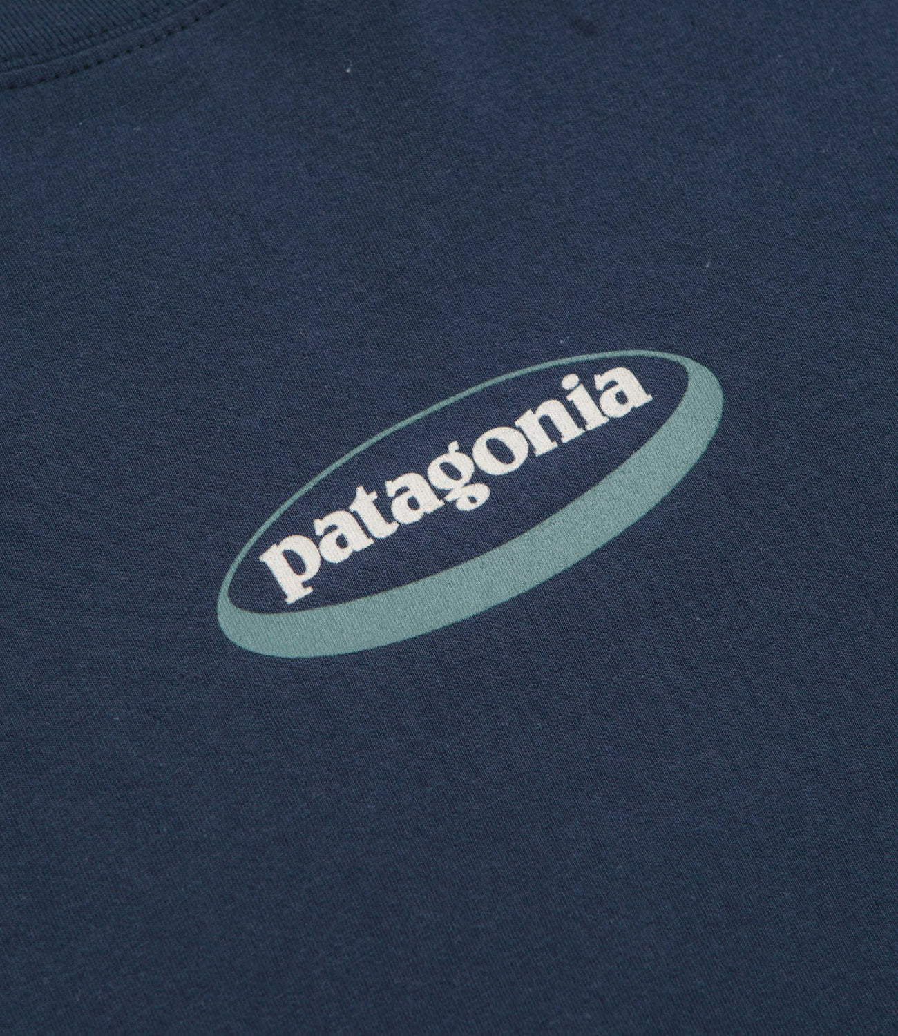 Patagonia 95 Oval Logo T-Shirt - New Navy: Kaleido | flatspot