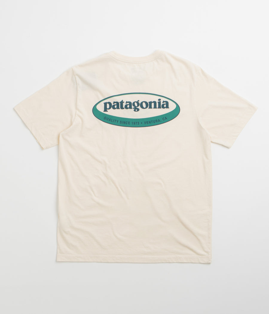Patagonia 95 Oval Logo T-Shirt - Undyed Natural