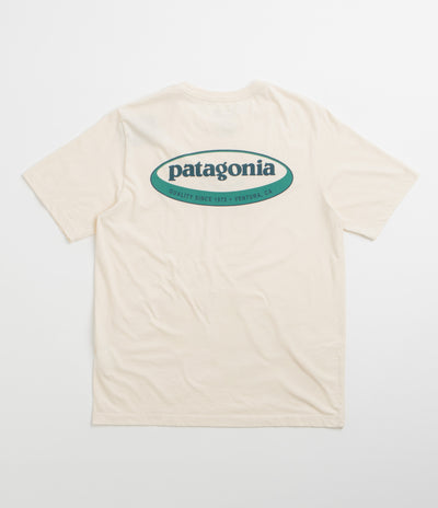 Patagonia 95 Oval Logo T-Shirt - Undyed Natural