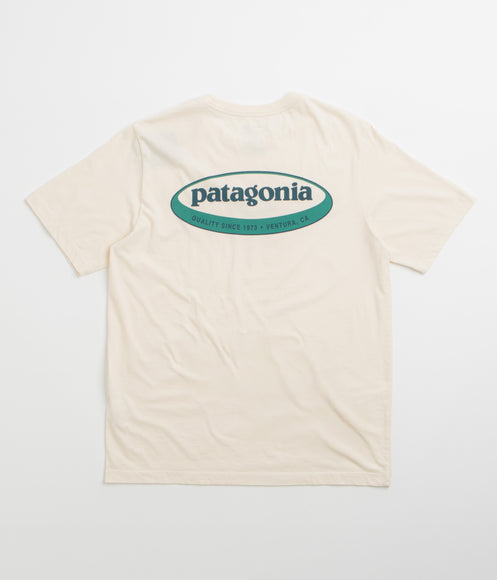 Patagonia 95 Oval Logo T-Shirt - Undyed Natural