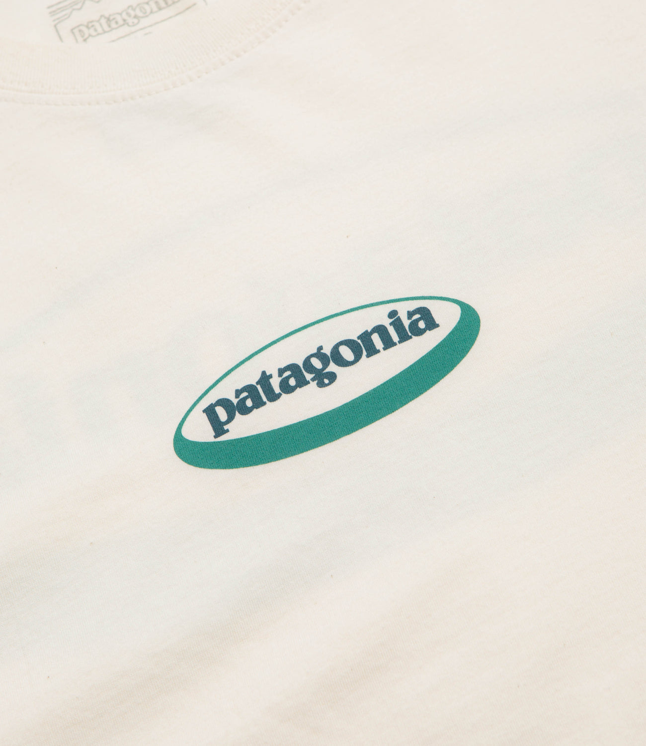 Patagonia 95 Oval Logo T-Shirt - Undyed Natural | flatspot