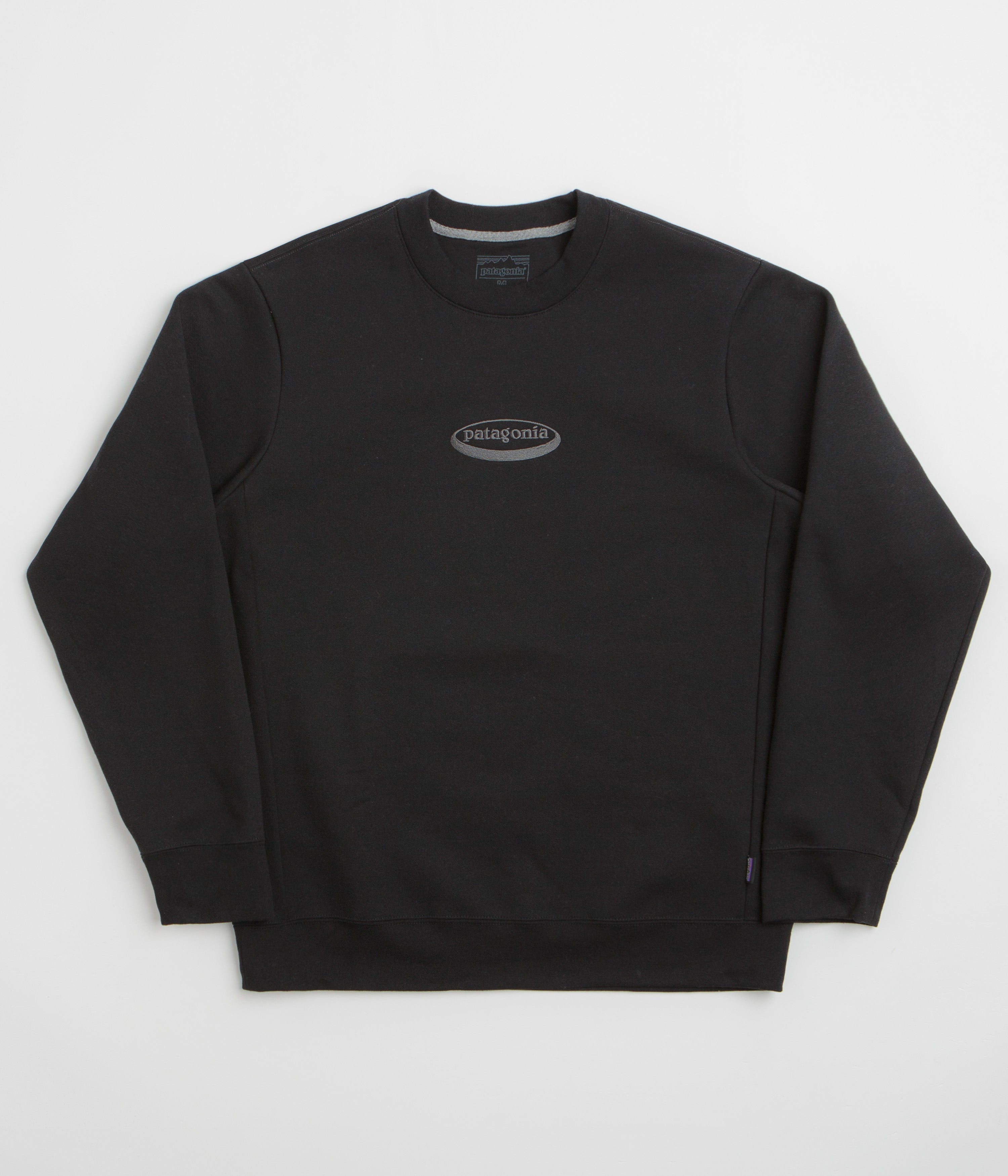 Patagonia 95 Oval Logo Uprisal Crewneck Sweatshirt - Black
