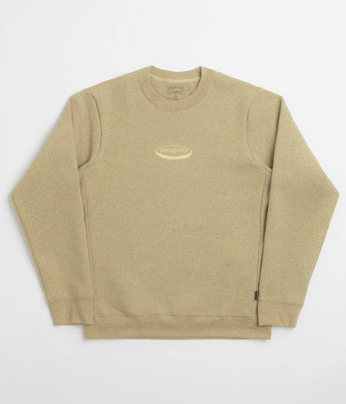 Patagonia 95 Oval Logo Uprisal Crewneck Sweatshirt - Bobcat Brown