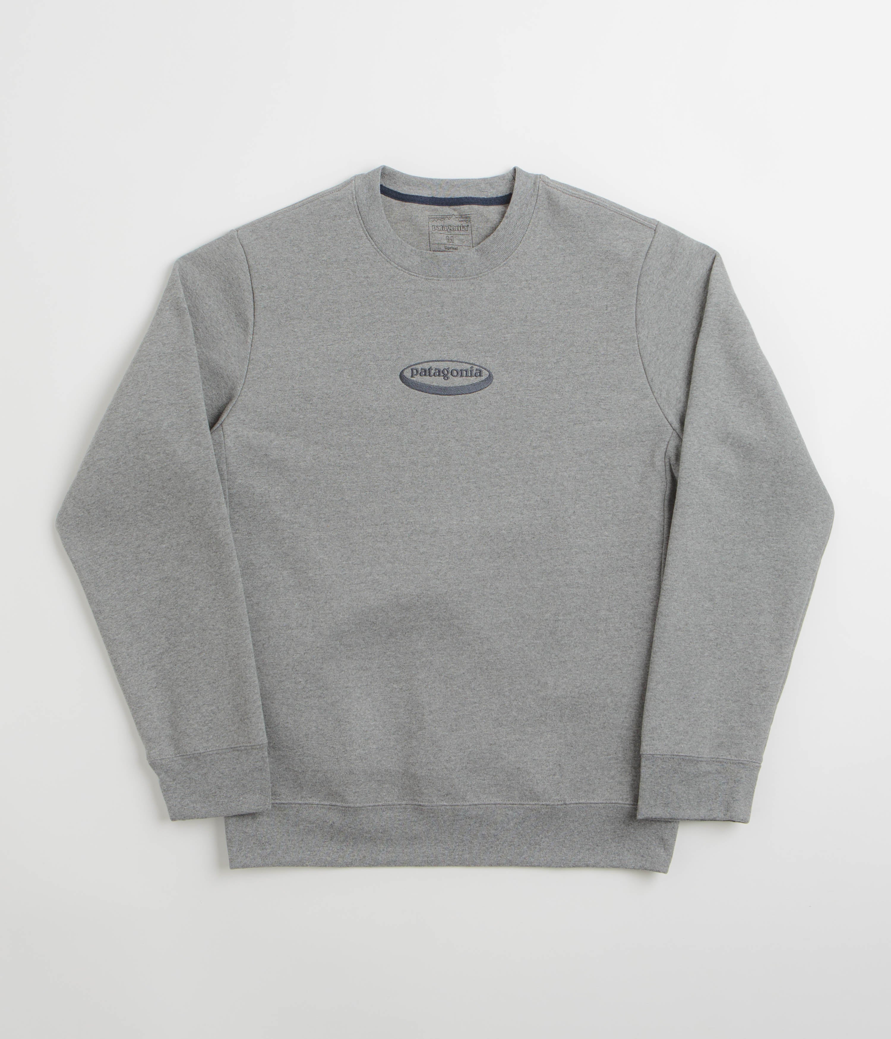 Patagonia 95 Oval Logo Uprisal Crewneck Sweatshirt - Gravel Heather