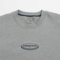 Patagonia 95 Oval Logo Uprisal Crewneck Sweatshirt in Gravel Heather thumbnail