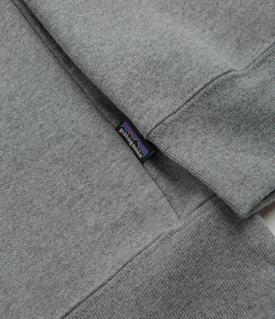 Patagonia 95 Oval Logo Uprisal Crewneck Sweatshirt in Gravel Heather