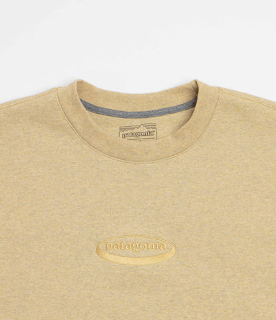 Patagonia 95 Oval Logo Uprisal Crewneck Sweatshirt - Lynx Tan