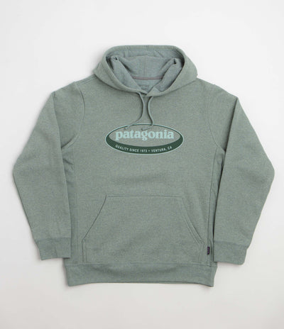 Patagonia 95 Oval Logo Uprisal Hoodie in Cover Green