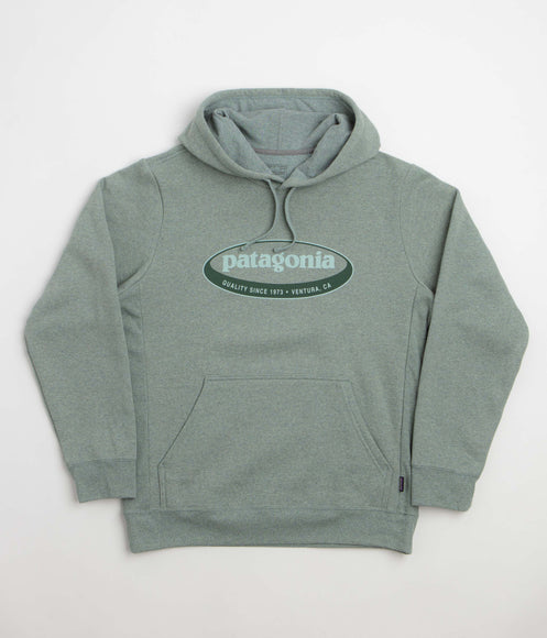 Patagonia 95 Oval Logo Uprisal Hoodie - Cover Green