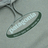 Patagonia 95 Oval Logo Uprisal Hoodie in Cover Green thumbnail