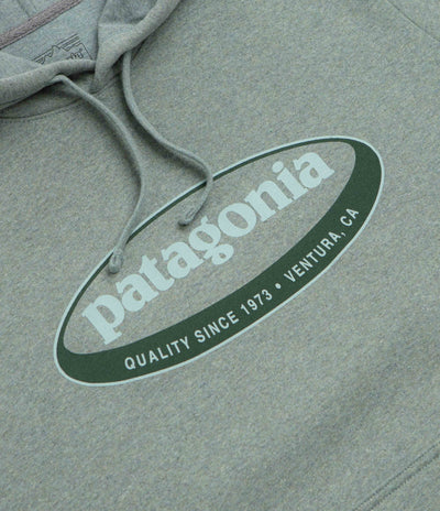 Patagonia 95 Oval Logo Uprisal Hoodie in Cover Green