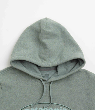 Patagonia 95 Oval Logo Uprisal Hoodie in Cover Green