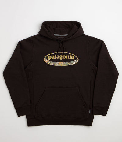Patagonia 95 Oval Logo Uprisal Hoodie - Den Brown: Heliotropic
