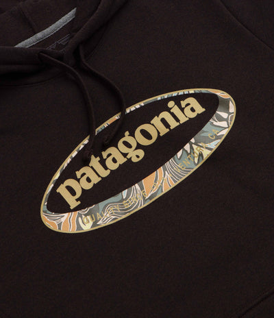 Patagonia 95 Oval Logo Uprisal Hoodie - Den Brown: Heliotropic