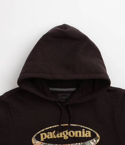 Patagonia 95 Oval Logo Uprisal Hoodie - Den Brown: Heliotropic