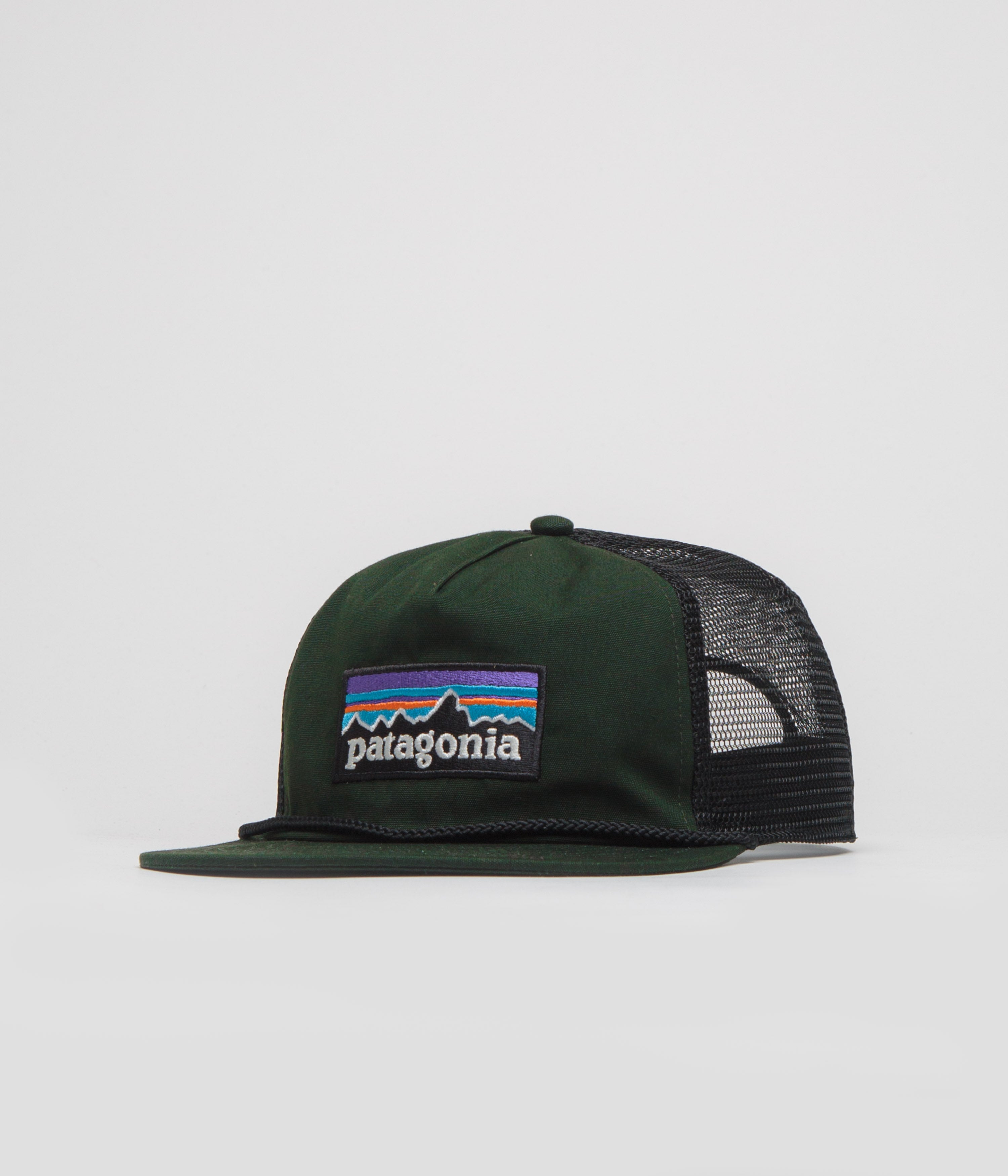 Patagonia Airfarer Cap in P-6 Logo: Old Growth Green