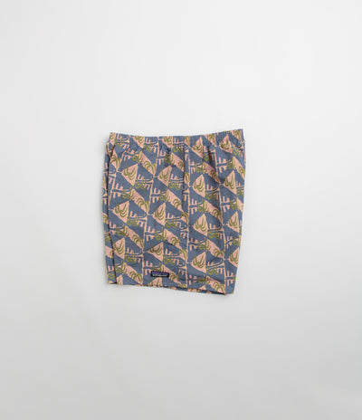 Patagonia Baggies 5" Shorts - Jaguar Geo: Dolomite Blue