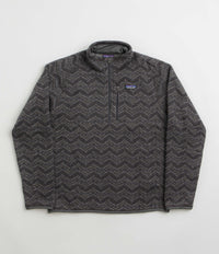Patagonia Better Sweater 1/4 Zip Sweatshirt in Island Escape: Forge Grey