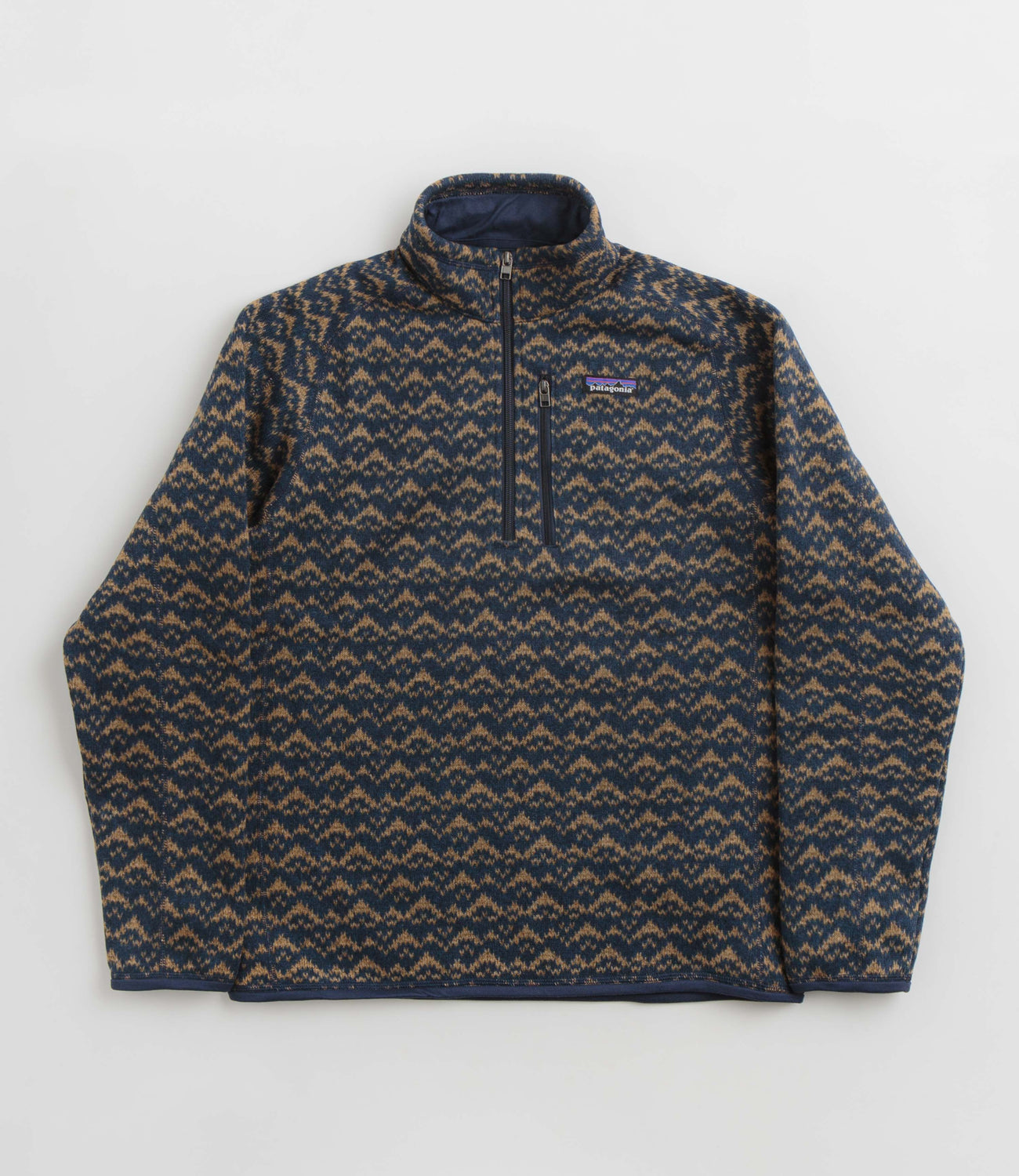 Patagonia Better Sweater 1 4 Zip Sweatshirt Mountain Peak New Navy Flatspot