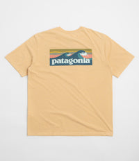 Patagonia Boardshort Logo Pocket Responsibili-Tee T-Shirt in Beeswax Tan