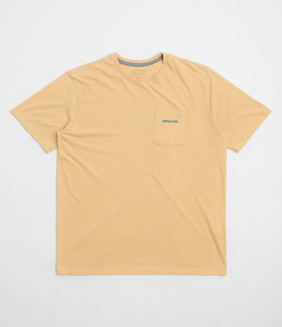 Patagonia Boardshort Logo Pocket Responsibili-Tee T-Shirt - Beeswax Tan