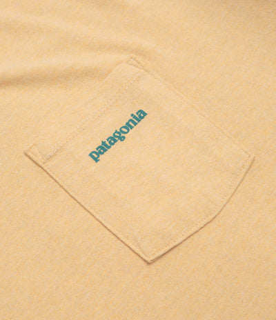 Patagonia Boardshort Logo Pocket Responsibili-Tee T-Shirt - Beeswax Tan