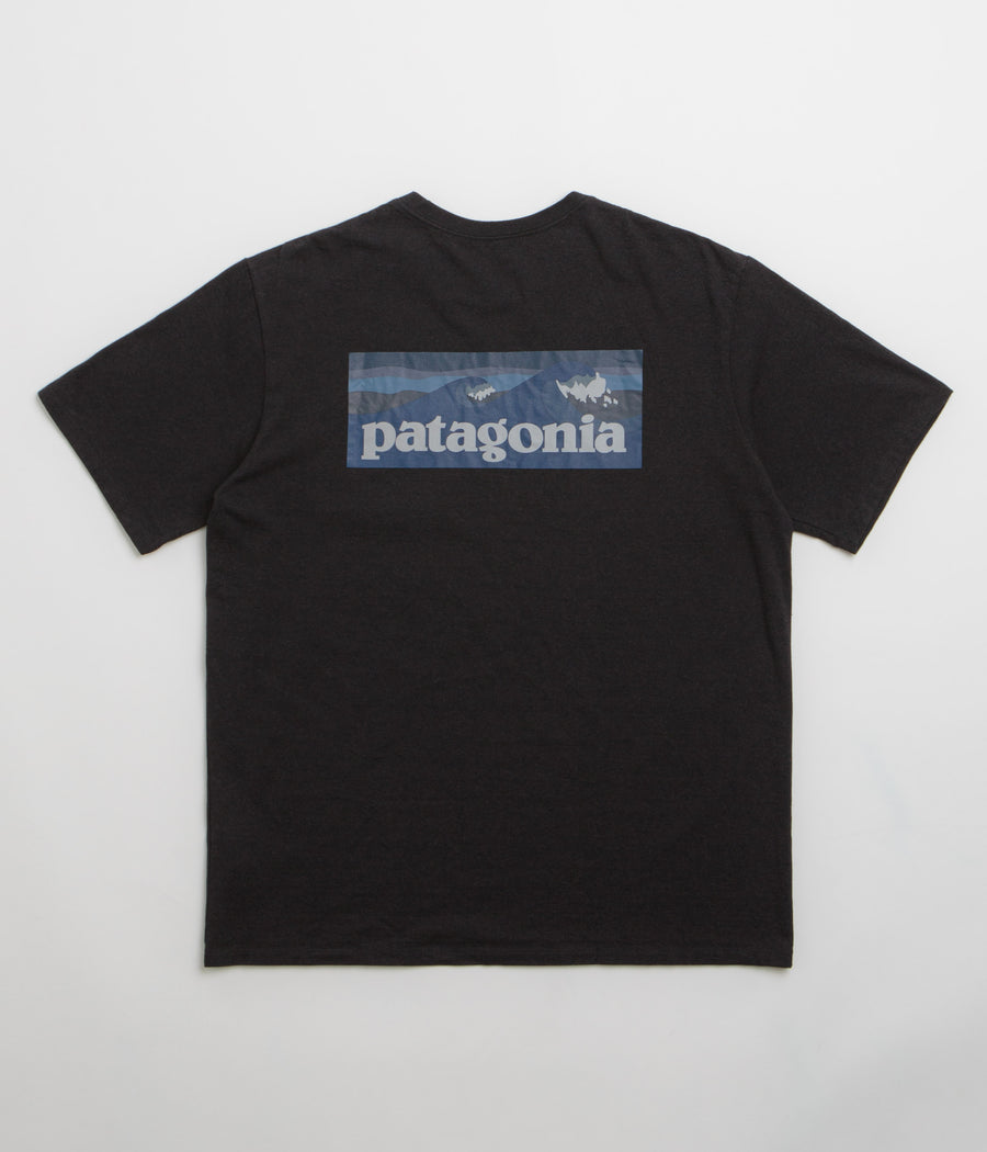 Patagonia Boardshort Logo Pocket Responsibili-Tee T-Shirt in Ink Black