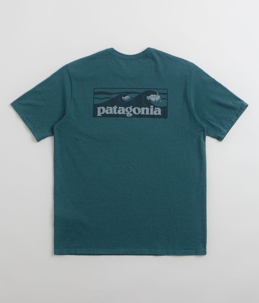 Patagonia Boardshort Logo Pocket Responsibili-Tee T-Shirt in Wetland Blue