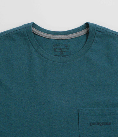 Patagonia Boardshort Logo Pocket Responsibili-Tee T-Shirt in Wetland Blue