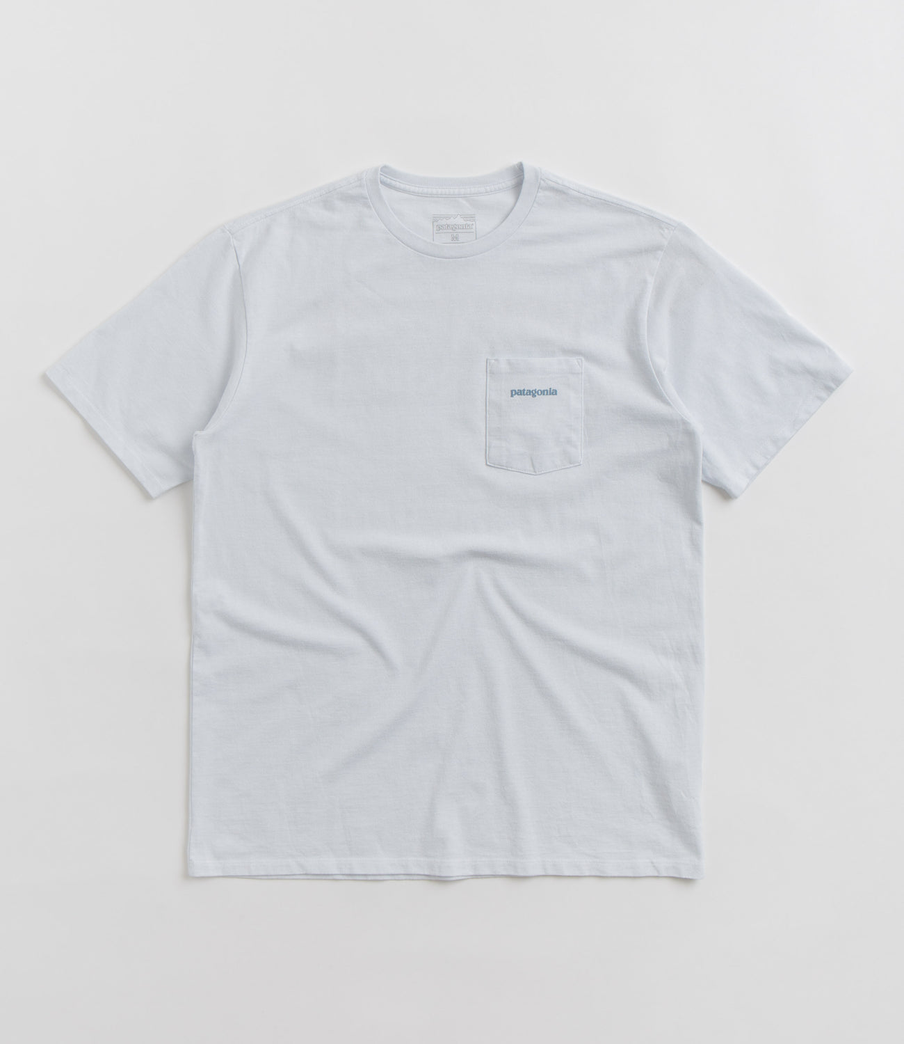 Patagonia Boardshort Logo Pocket Responsibili Tee T Shirt White Flatspot
