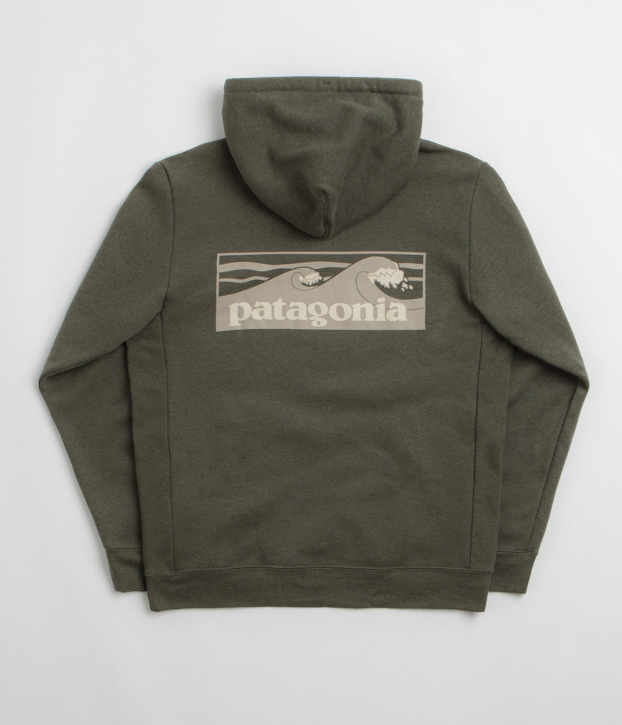 Patagonia Boardshort Logo Uprisal Hoodie in Basin Green