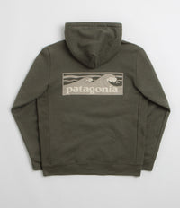 Patagonia Boardshort Logo Uprisal Hoodie in Basin Green