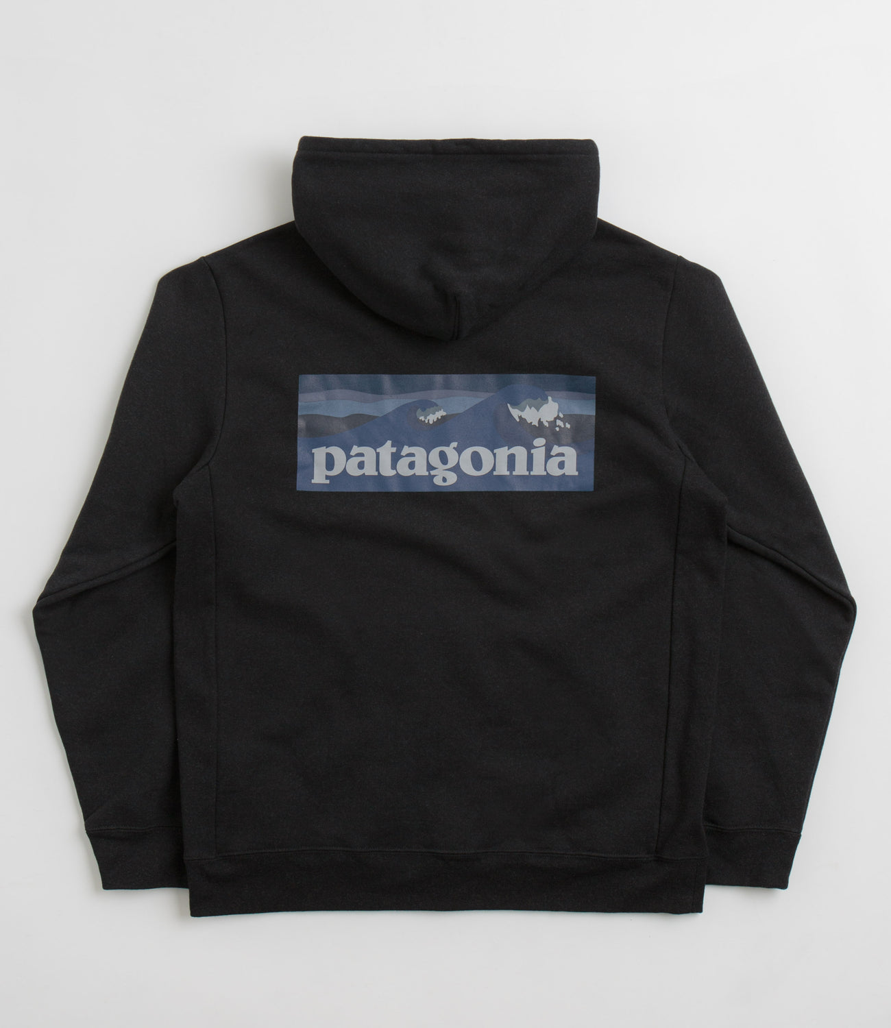 Patagonia Boardshort Logo Uprisal Hoodie - Ink Black | Flatspot