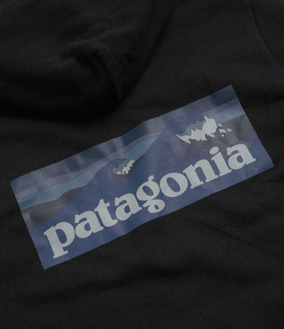 Patagonia Boardshort Logo Uprisal Hoodie - Ink Black