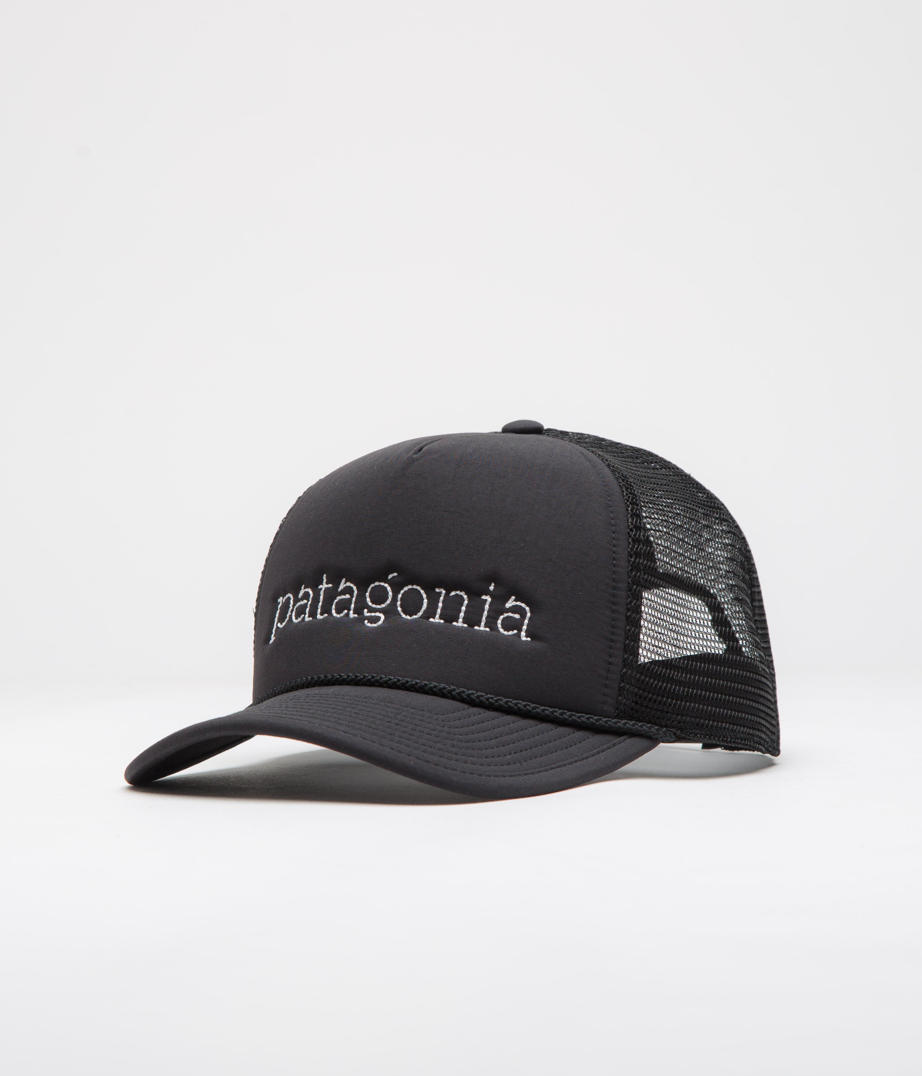 Patagonia Broadcaster Cap in Strata Text: Black