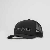 Patagonia Broadcaster Cap in Strata Text: Black thumbnail