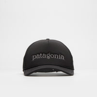 Patagonia Broadcaster Cap - Strata Text: Black thumbnail