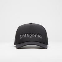Patagonia Broadcaster Cap in Strata Text: Black thumbnail