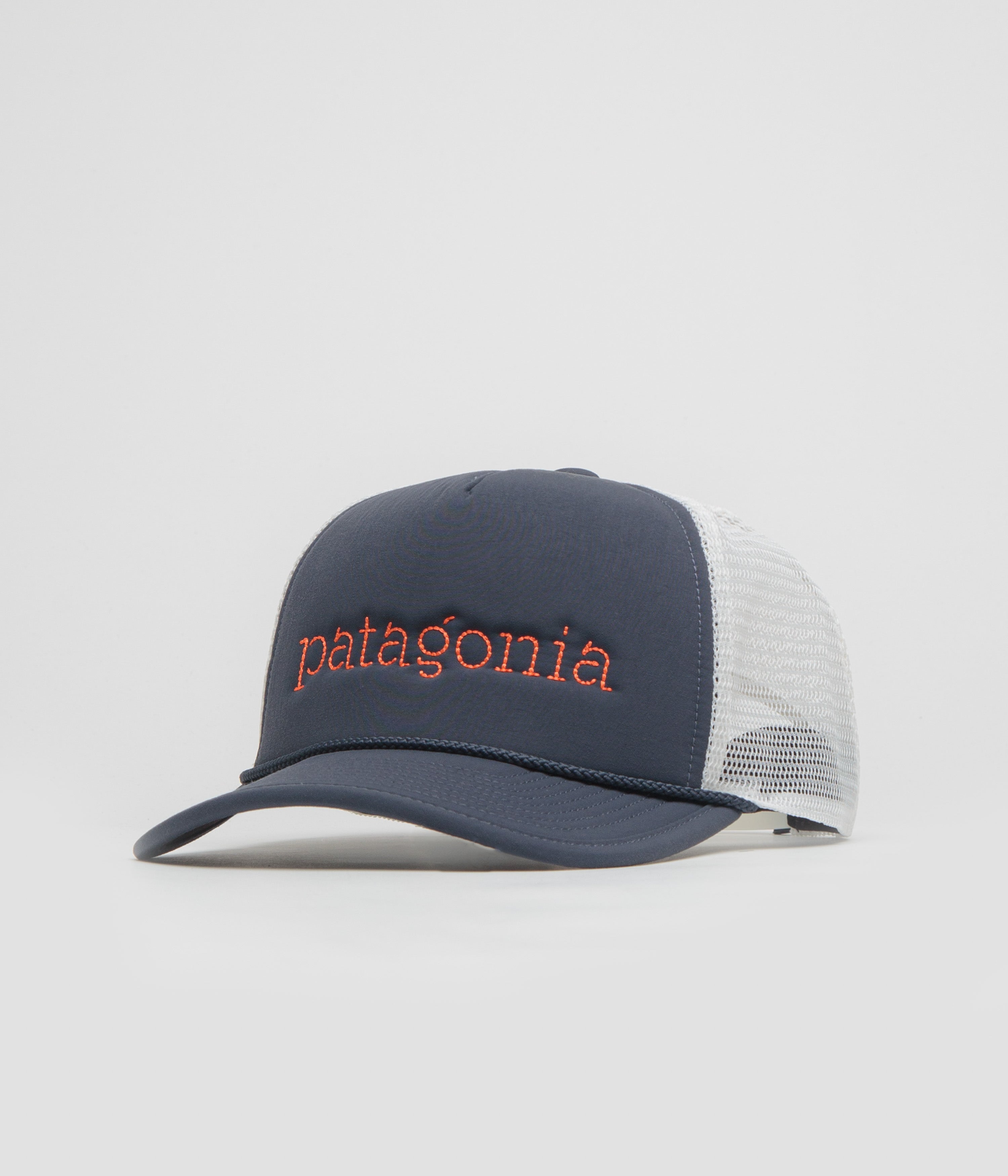 Patagonia Broadcaster Cap in Strata Text: Smolder Blue