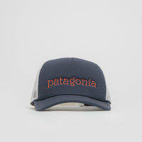 Patagonia Broadcaster Cap in Strata Text: Smolder Blue thumbnail