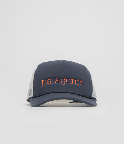 Patagonia Broadcaster Cap in Strata Text: Smolder Blue