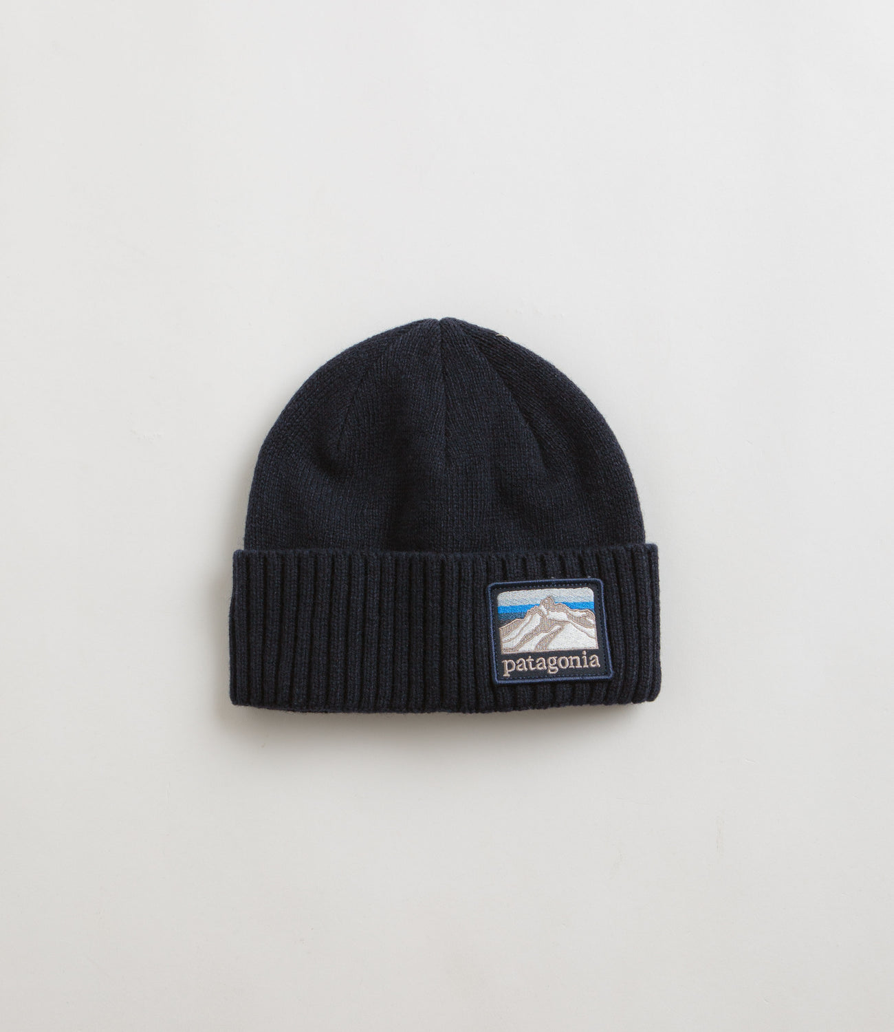 Patagonia Brodeo Beanie Line Logo Ridge Classic Navy Flatspot