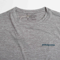 Patagonia Cap Cool Daily Graphic T-Shirt - Boardshort Logo Abalone Blue: Feather Grey thumbnail