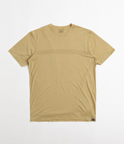 Patagonia Cap Cool Merino Graphic T-Shirt - Fitz Roy Fader: Moray Khaki