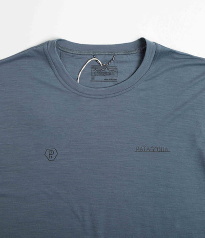 Patagonia Cap Cool Merino Graphic T-Shirt - Forge Mark Icons: Plume Grey